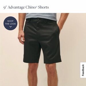 Brooks Brother’s Men's Black lightweight Advantage Chino Shorts size 33
